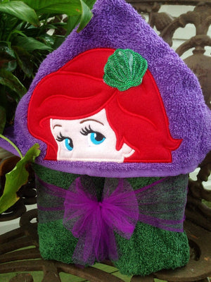 Little Mermaid Hooded Towel