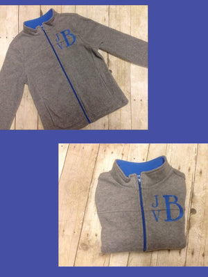 Monogrammed Kids Fleece Jacket