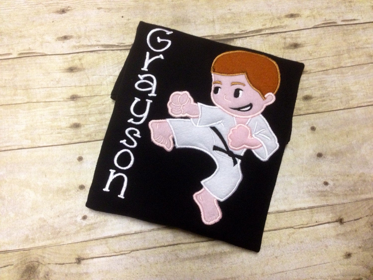 Boys Personalized Karate Shirt