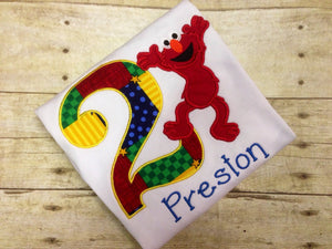 Personalized Elmo Birthday Shirt