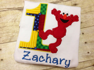 Personalized Elmo Birthday Shirt