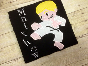 Boys Personalized Karate Shirt