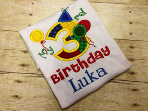 Boys Balloon Personalized Birthday Shirt