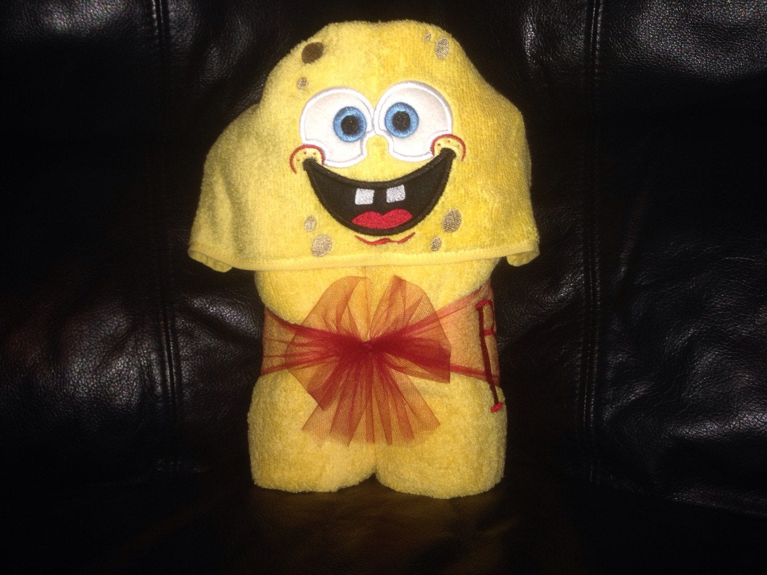 Sponge Boy Inspired Hooded Towel