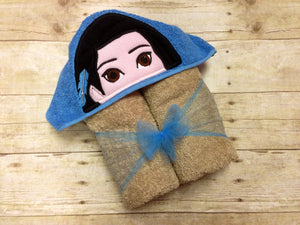 Pocahontas Inspired Hooded Towel