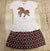 Girls Argyle Horse Skirt Set
