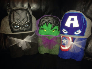 Hulk Inspired Hooded Towel