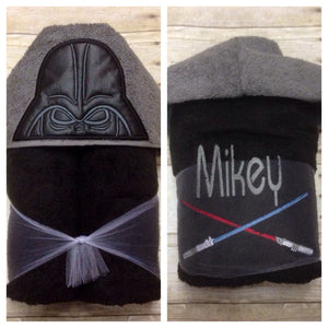 Darth Vader Inspired Hooded Towel