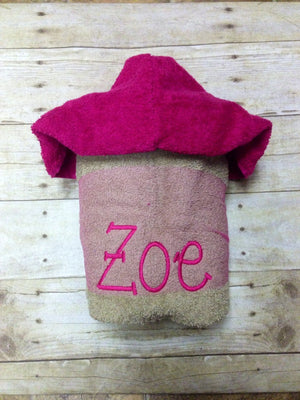 Girl Lion Hooded Towel