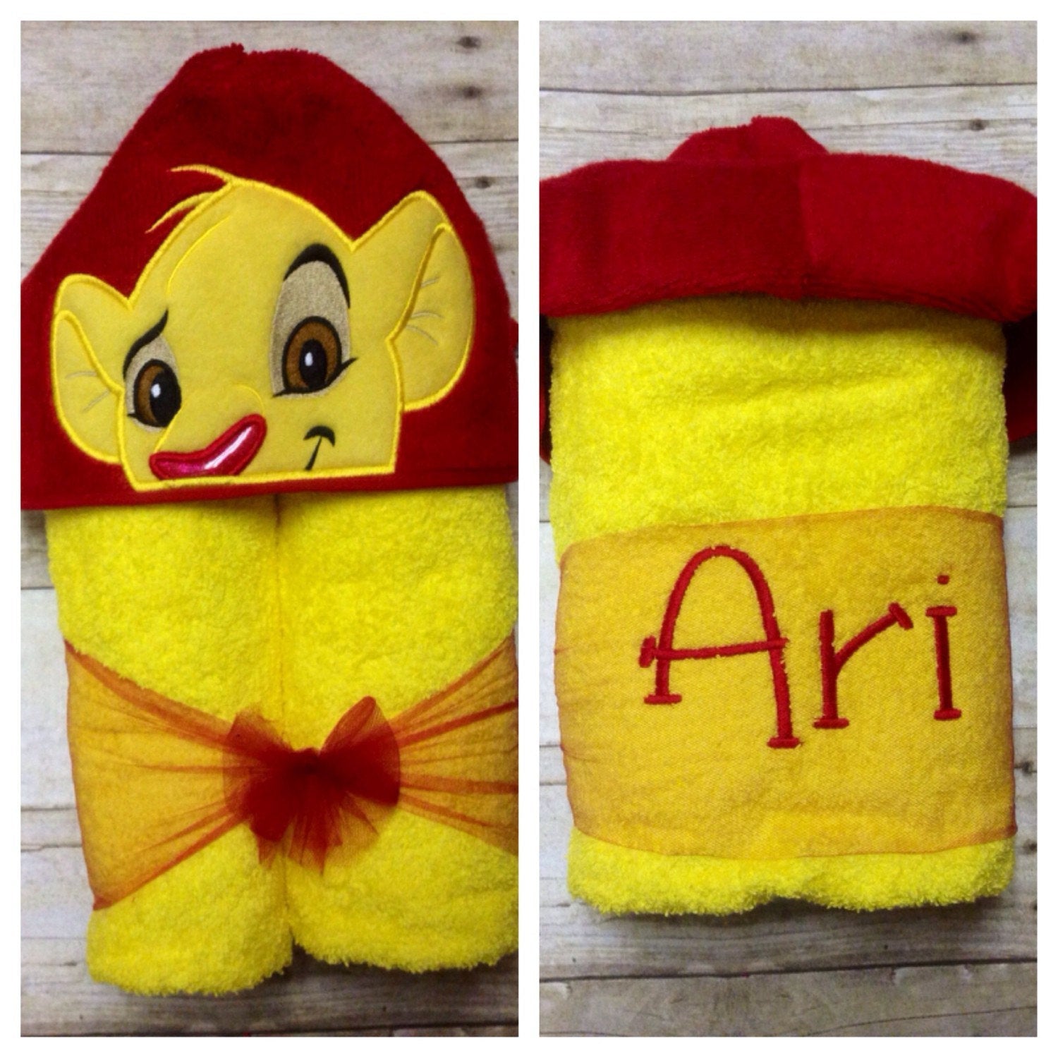 Boy Lion Hooded Towel