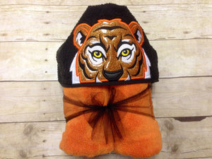 Gold Tiger Hooded Towel