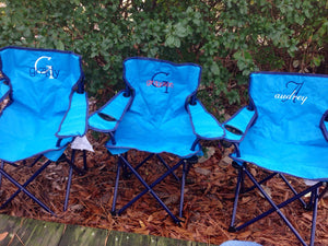 Monogrammed Folding Chair