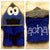 Blue Monster Hooded Towel