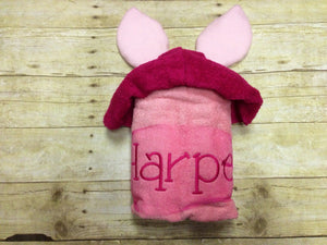 Piglet Hooded Towels for Kids