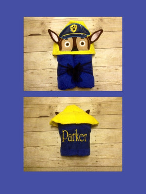 Cop/ Police Officer Hooded Towel