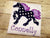 Personalized Horse Birthday Shirt Lavender & Navy