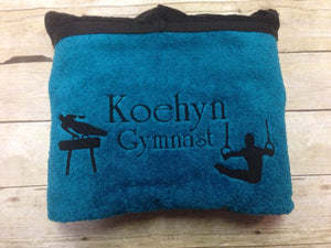 Boys Gymnastics Hooded Towel