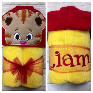 Tiger Hooded Towel/ PreSchool Tiger Towel