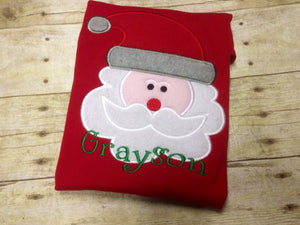 Boys Personalized Santa Shirt